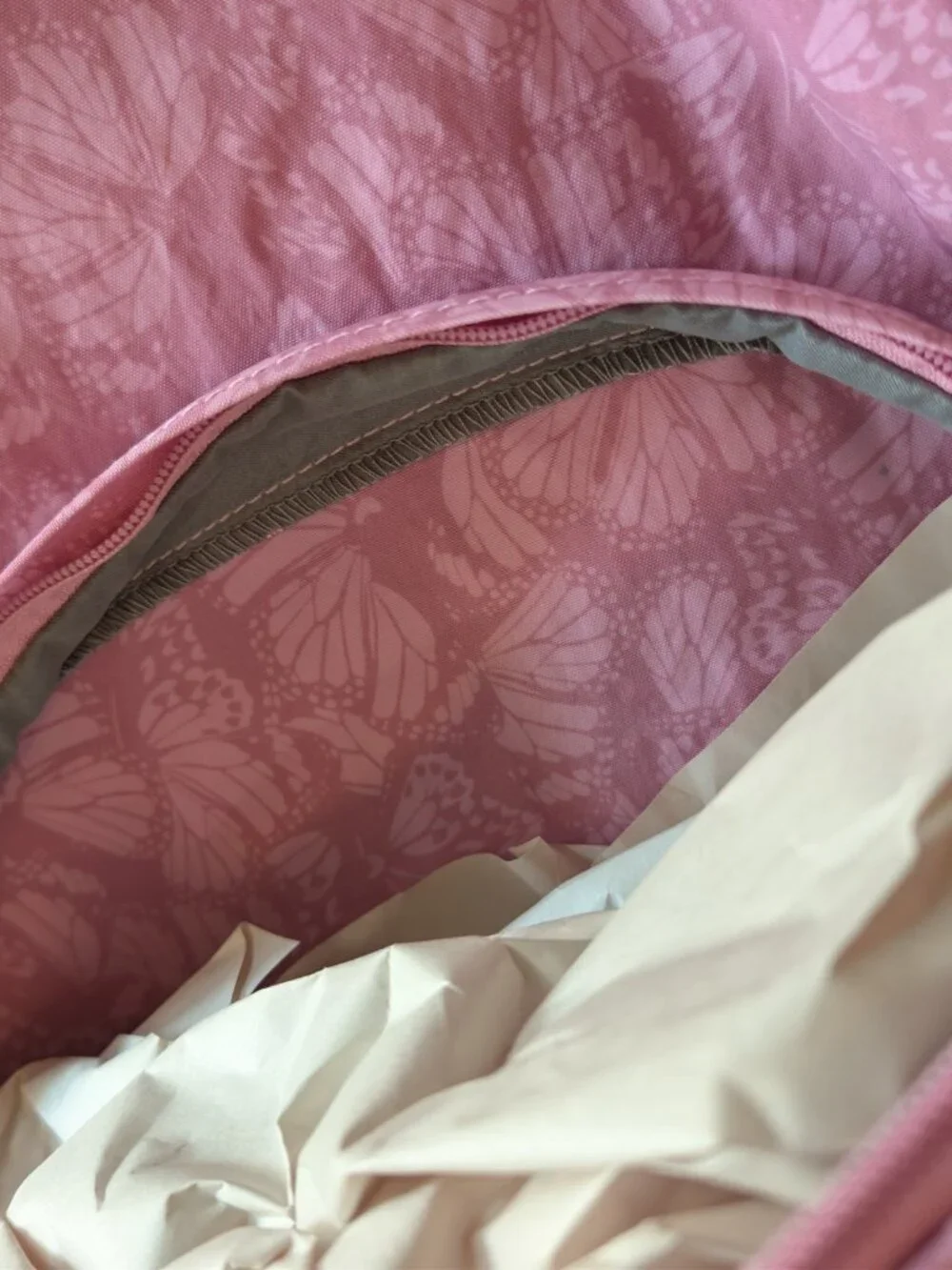 No Boundaries Dome Backpack Rosy Lilac Butterfly Pink Purple NWT